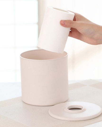 Pudełko na chusteczki okrągłe w pastelowych kolorach