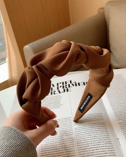 Opaska do włosów z marszczeniem