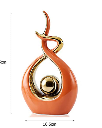 Figurka dekoracyjna ceramiczna abstrakcyjny wzór