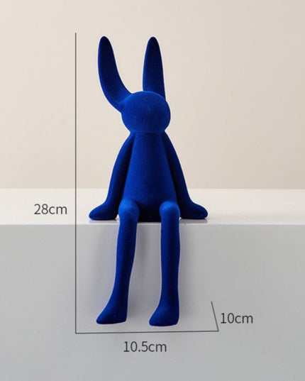 Figurka dekoracyjna kolorowy królik miniaturka