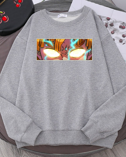 Męska bluza bez kaptura z nadrukiem