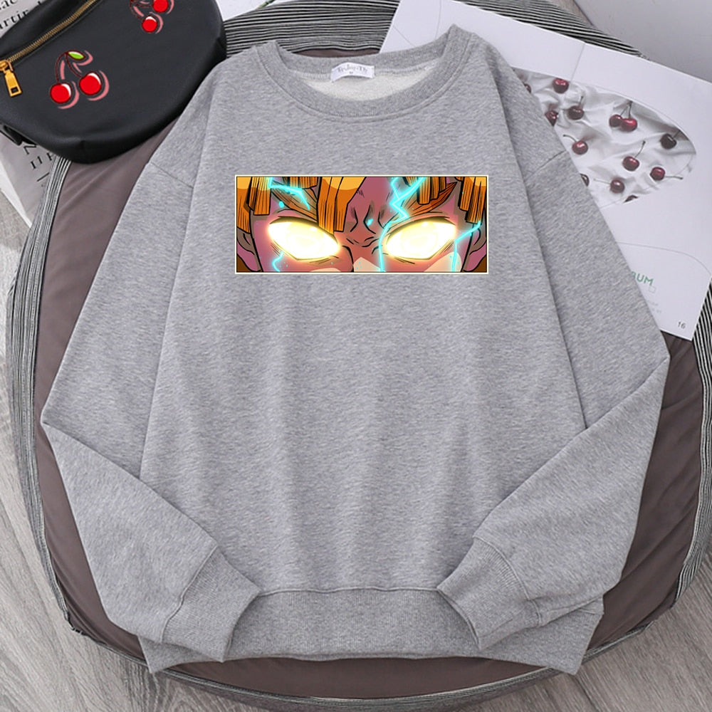 Męska bluza bez kaptura z nadrukiem