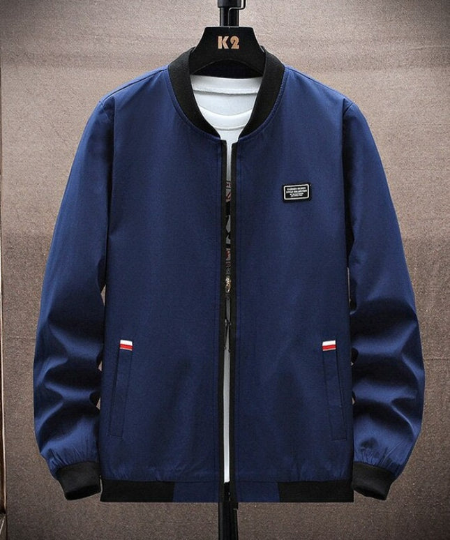 Męska kurtka przejściowa bomberka klasyczna o prostym kroju