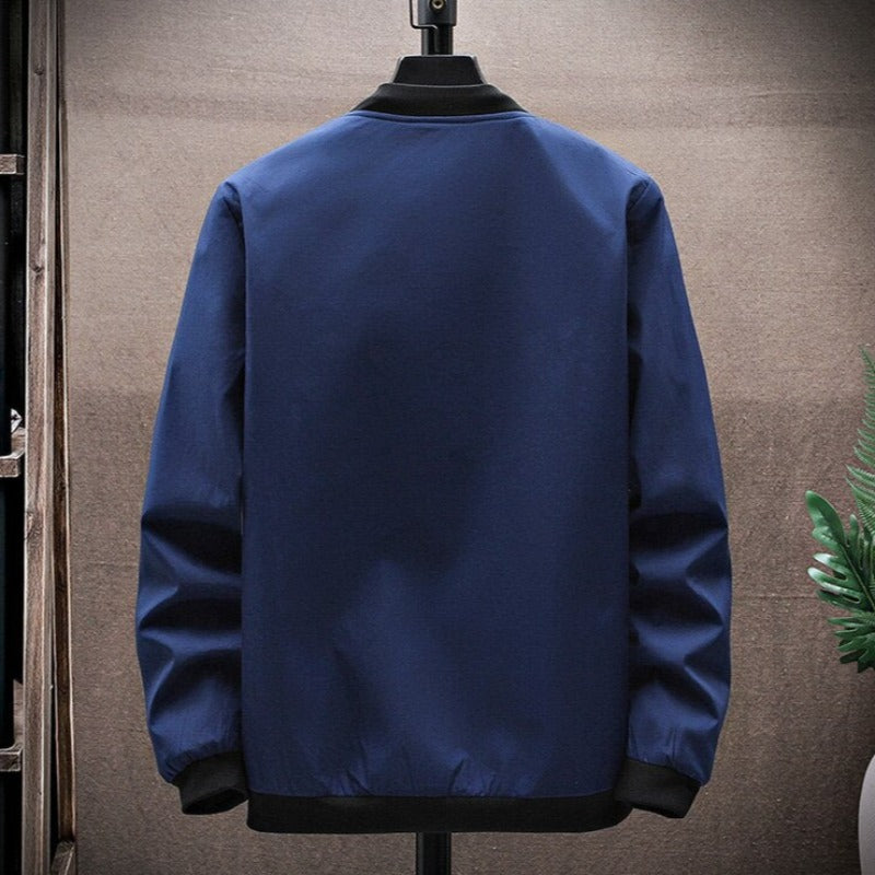 Męska kurtka przejściowa bomberka klasyczna o prostym kroju
