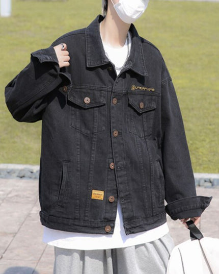 Męska kurtka jeansowa klasyczna oversize