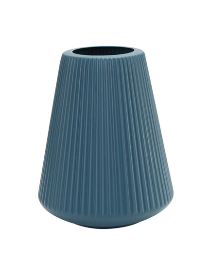 Wazon o prążkowanej strukturze kształt tuba