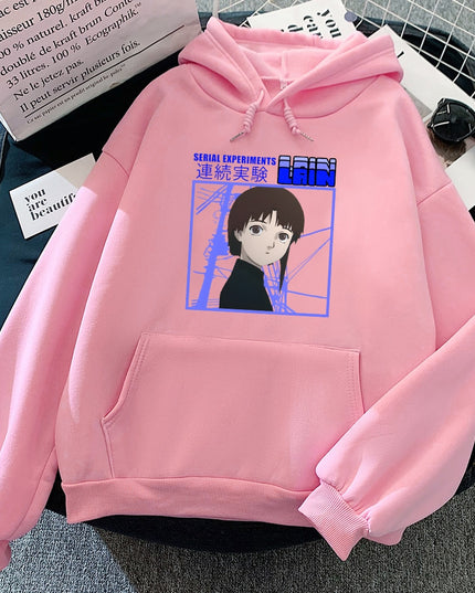 Damska bluza z nadrukiem i kapturem