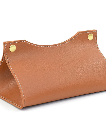 Pudełko na chusteczki skórzane eleganckie