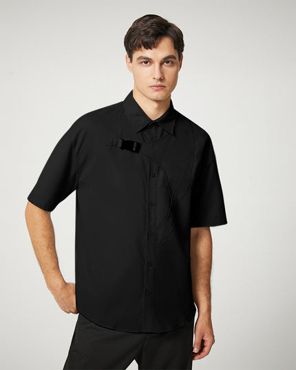 Męska koszula letnia z klamrą