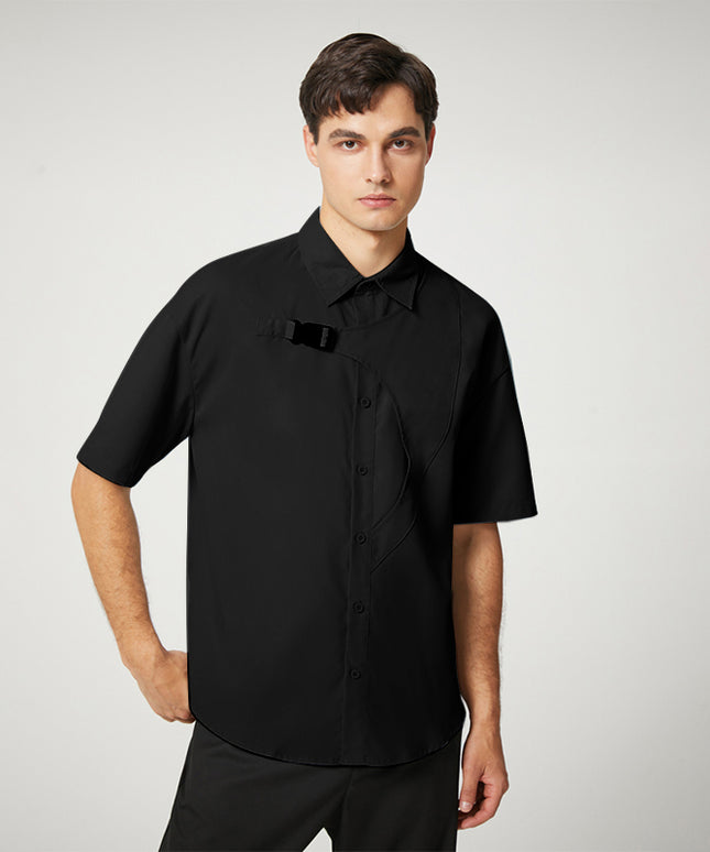 Męska koszula letnia z klamrą