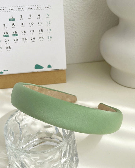 Opaska do włosów z gładkiej tkaniny