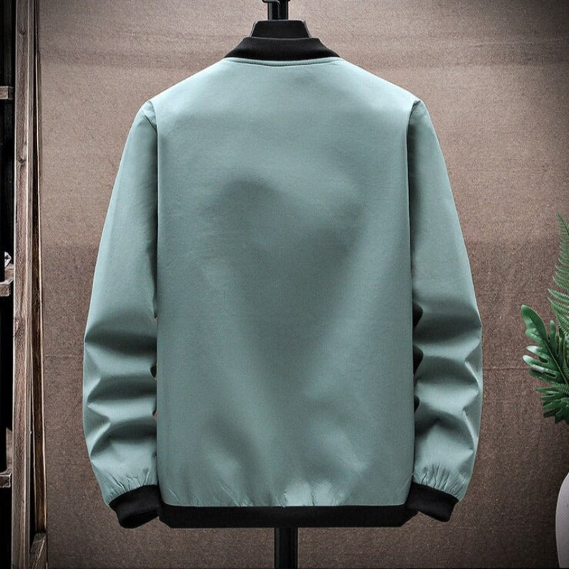 Męska kurtka przejściowa bomberka klasyczna o prostym kroju