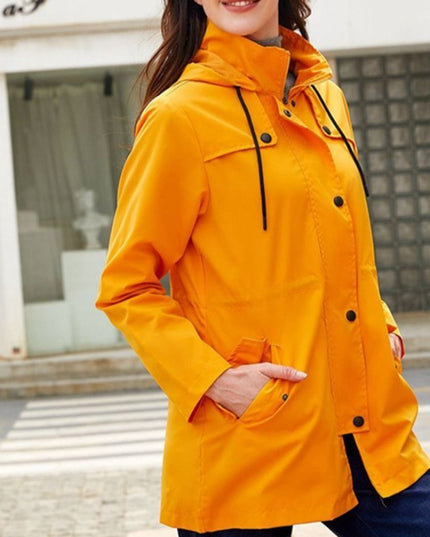 Damska kurtka przejściowa pomarańczowa