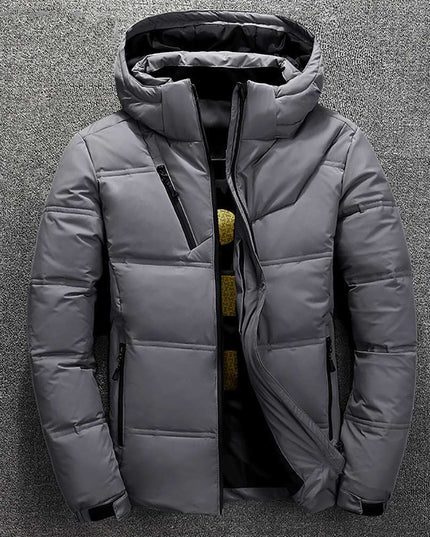 Męska kurtka zimowa puchowa pikowana