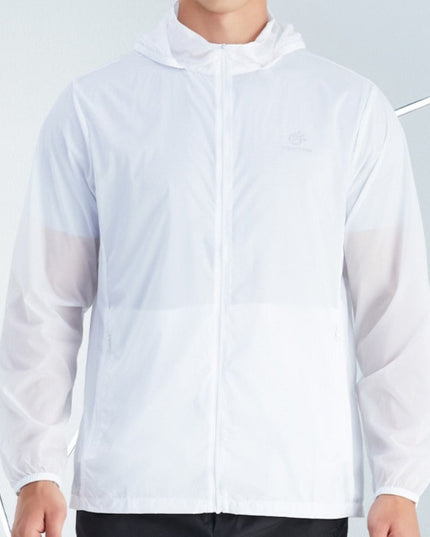 Męska kurtka przejściowa wiatrówka z kapturem