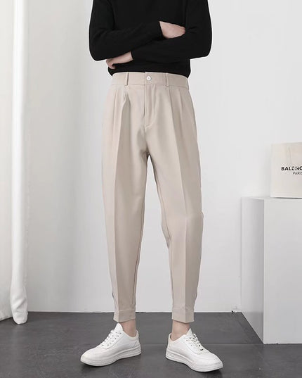 Męskie spodnie chinosy z kieszeniami