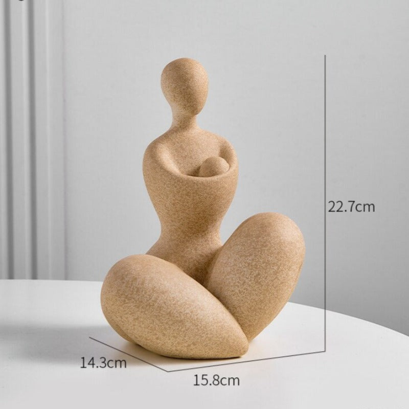 Figurka dekoracyjna ceramiczna wzór postaci