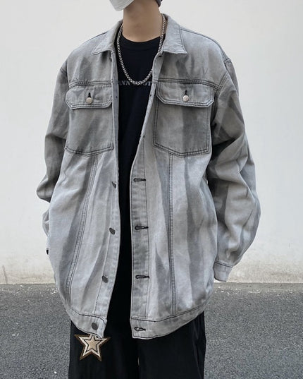 Męska kurtka jeansowa klasyczna oversize