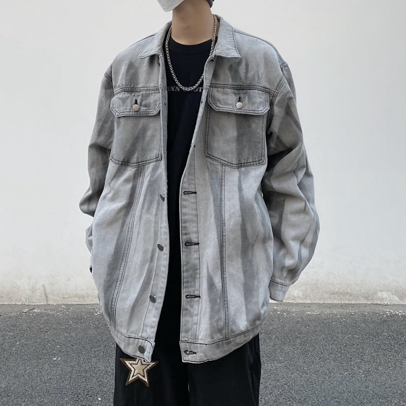Męska kurtka jeansowa klasyczna oversize