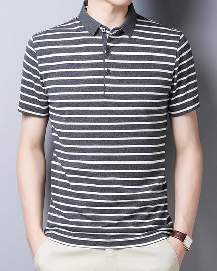 Męska koszulka polo w paski