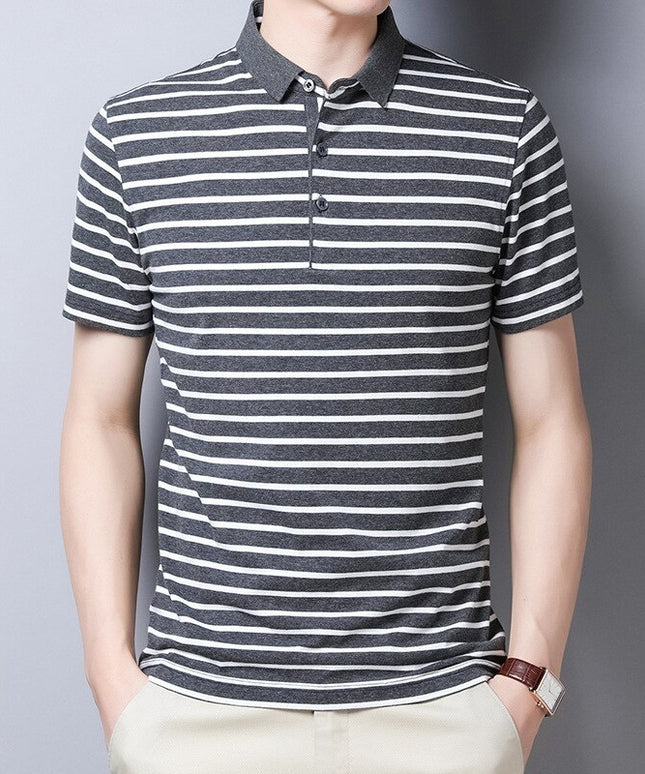 Męska koszulka polo w paski
