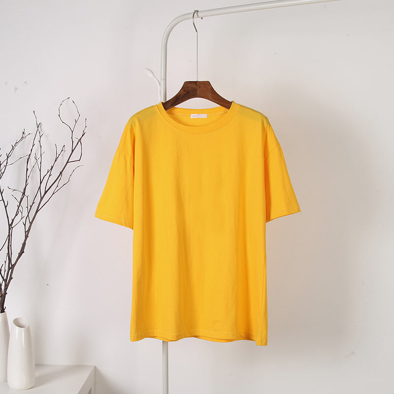 Damski T-shirt bawełniany oversize