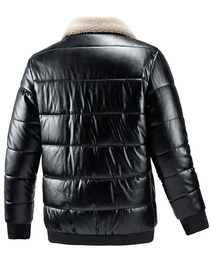 Męska kurtka zimowa z polarowym kołnierzem