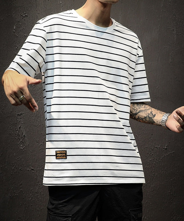 Męski T-shirt w paski