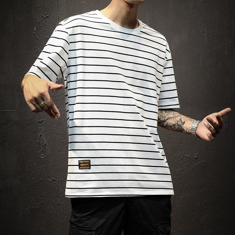 Męski T-shirt w paski