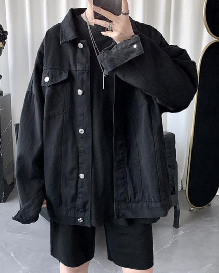 Męska kurtka jeansowa klasyczna oversize