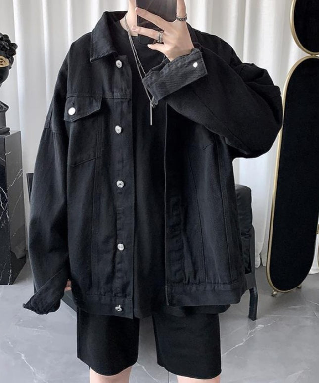 Męska kurtka jeansowa klasyczna oversize