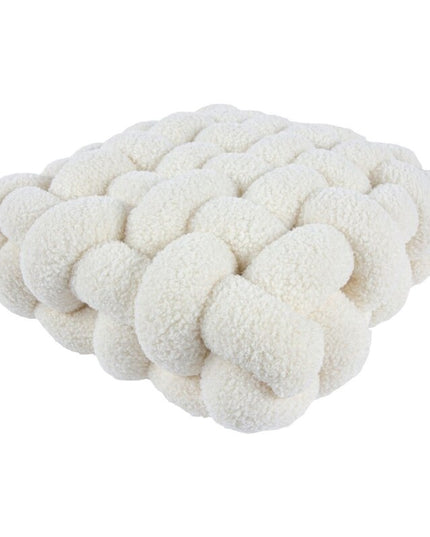 Poduszka dekoracyjna pluszowa węzeł