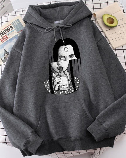 Męska bluza z kapturem z nadrukiem