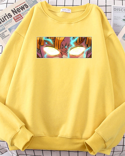 Męska bluza bez kaptura z nadrukiem