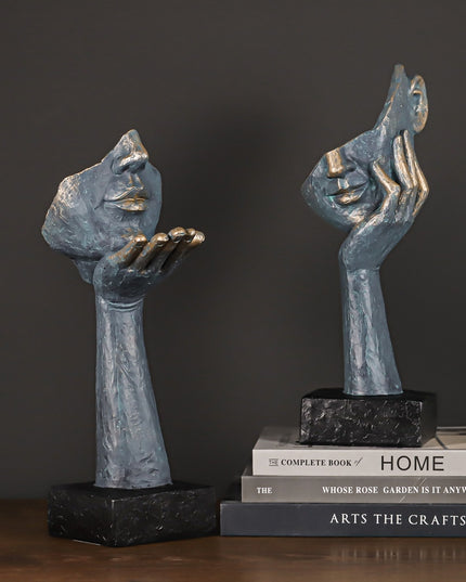 Figurka dekoracyjna motyw twarzy styl vintage