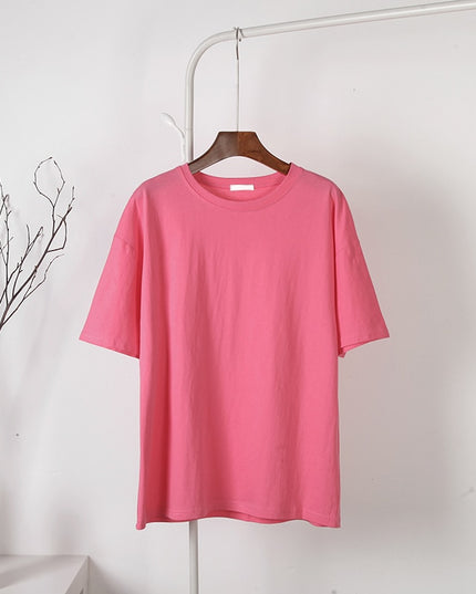 Damski T-shirt bawełniany oversize