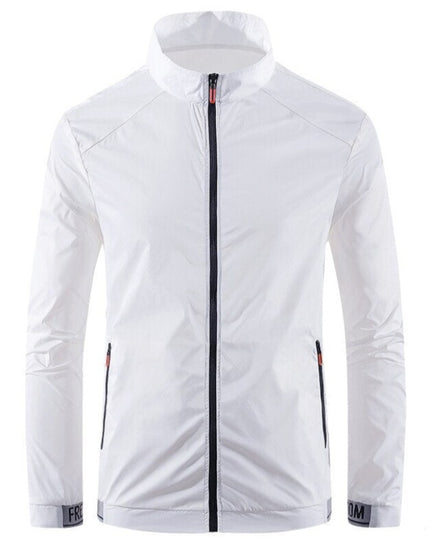 Męska kurtka przejściowa przeciwdeszczowa z odpinanym kapturem