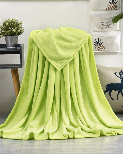 Koc zimowy ciepły z polaru w jednolitych kolorach