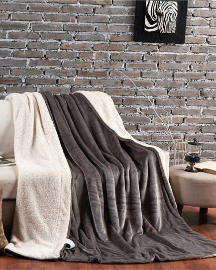 Miękki koc dwustronny gładki