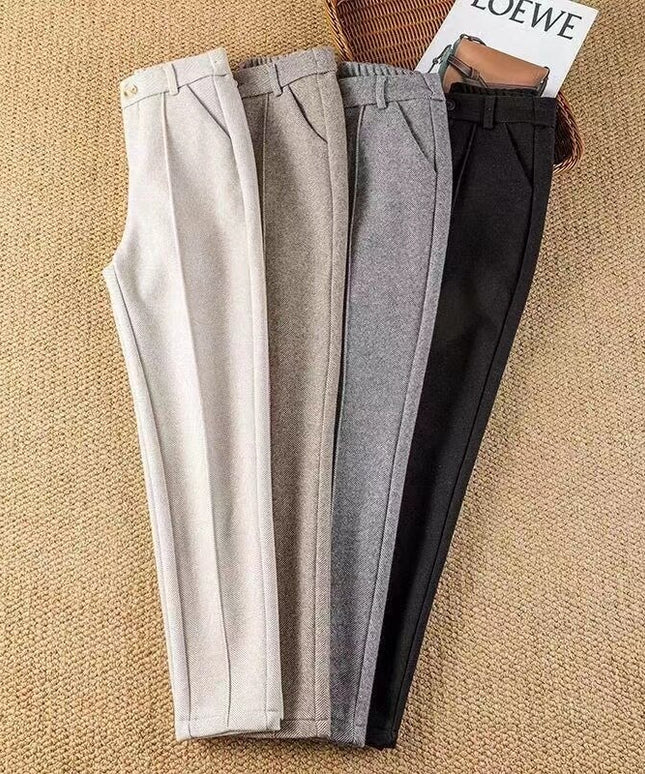 Damskie spodnie chinosy z elastycznej tkaniny