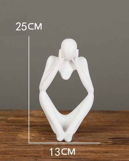 Figurka dekoracyjna postać z wycięciem minimalistyczny styl