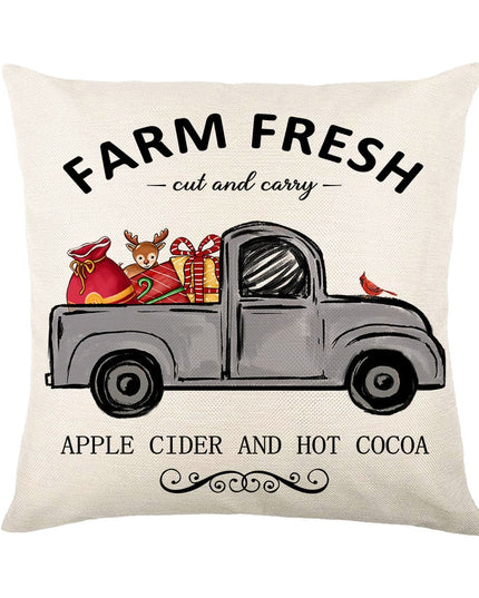 Poszewka na poduszkę ze świątecznym nadrukiem