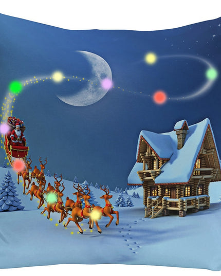 Poszewka na poduszkę świąteczna z oświetleniem LED