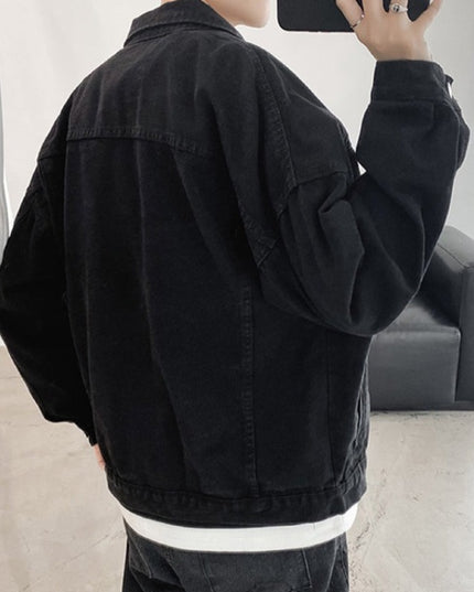 Męska kurtka jeansowa klasyczna oversize