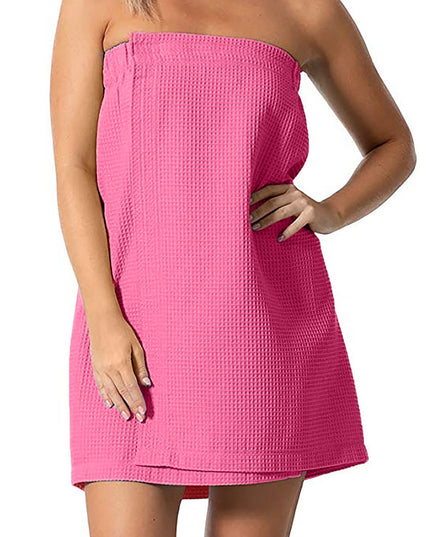 Ręcznik saunowy damski na rzep struktura "wafla"