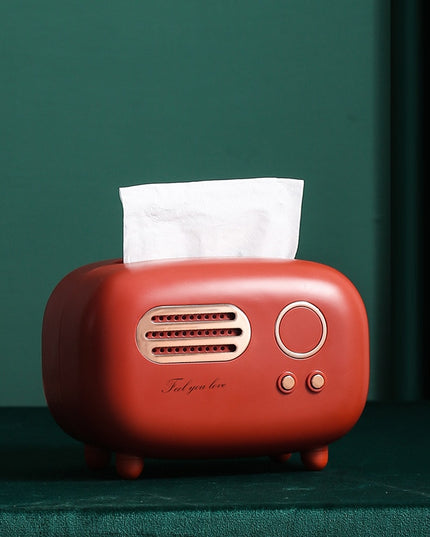 Pudełko na chusteczki w kształcie radia styl retro