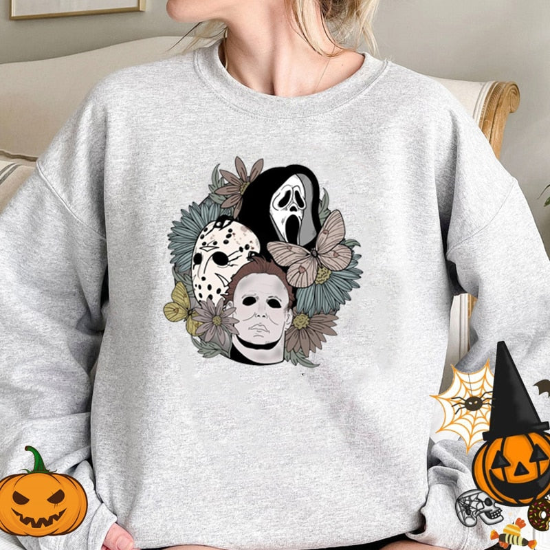 Damska bluza nierozpinana z motywem halloween