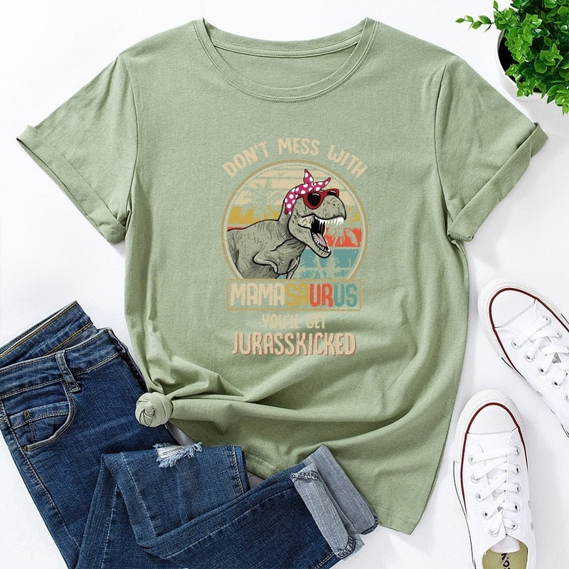 Damski T-shirt klasyczny z nadrukiem dla mamy