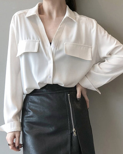 Damska koszula z delikatnej tkaniny