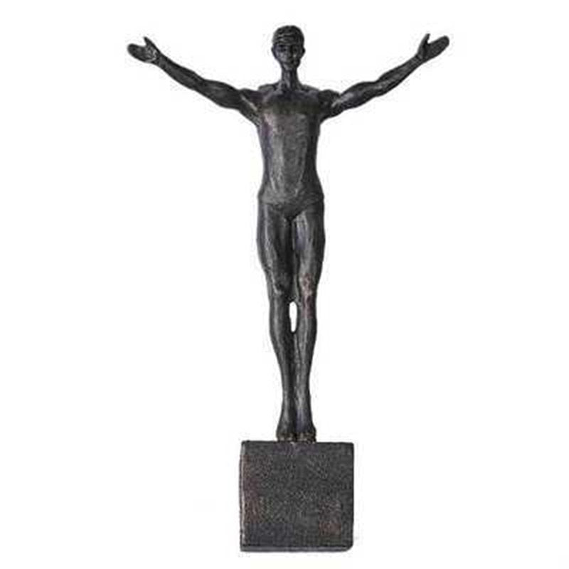 Figurka dekoracyjna wspinający się mężczyzna metaliczna